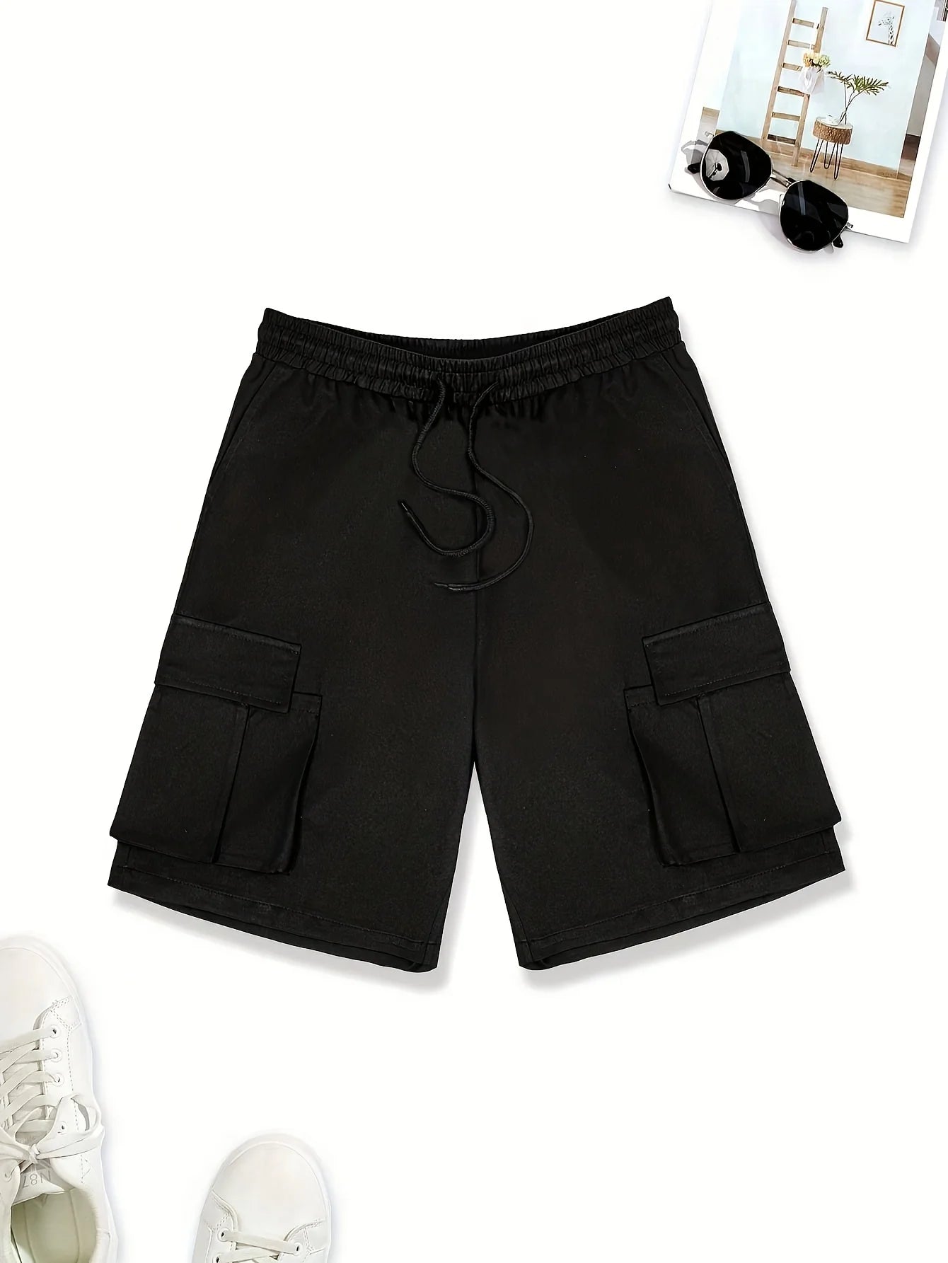 Men's plus Size Multi-Functional Work Shorts - Machine Washable - Suitable for Outdoor Building Hiking And Casual Wear