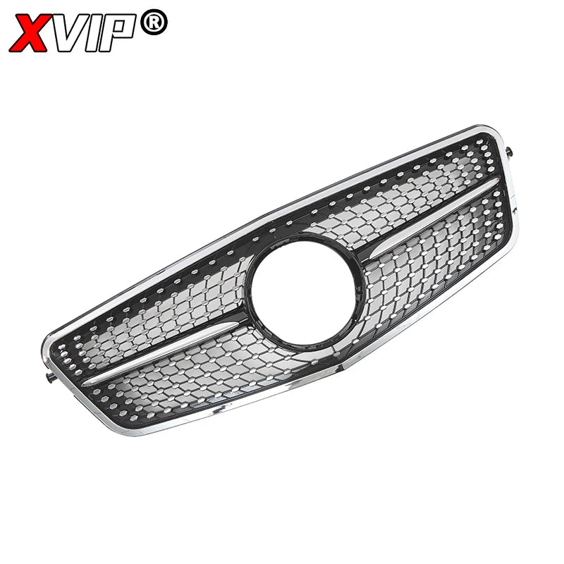 XVIP Chrome Black Diamonds Style Front Racing Grille For Mercedes Benz E-Class W212 E250 E300 E350 E500 2010-2013 Bumper Grilles