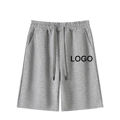 Customized Printed 60% Cotton Five-Quarter Pants Men Fashion Training Running Breathable Short Pants Women Casual Sport Shorts