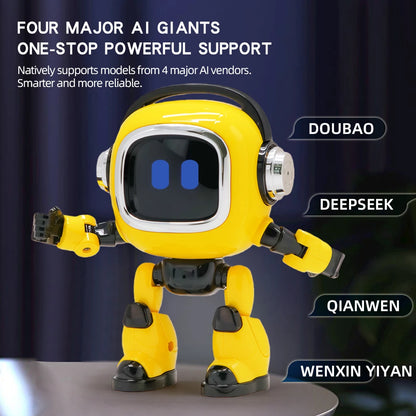 DeepSeek AI Smart Robot Toy for Kids - Voice Interactive Dialogue Educational Desktop Toy with Intelligent Conversation