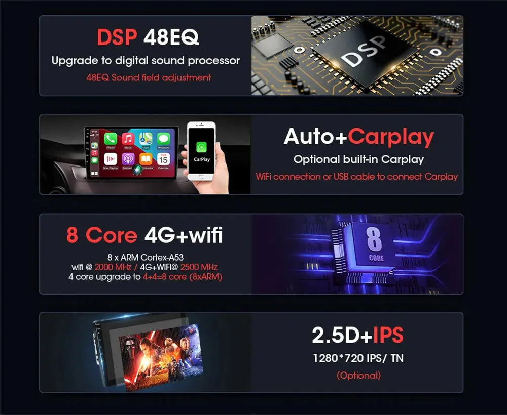 Android 16 QLED Car Radio For Mitsubishi Pajero 4 V80 V90 2006-2024 Autoradio Multimedia Player GPS For Carplay Android Auto bt