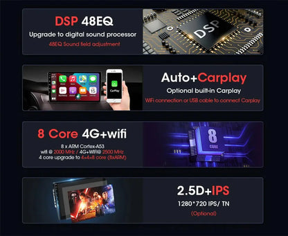 Android 16 QLED Car Radio For Mitsubishi Pajero 4 V80 V90 2006-2024 Autoradio Multimedia Player GPS For Carplay Android Auto bt