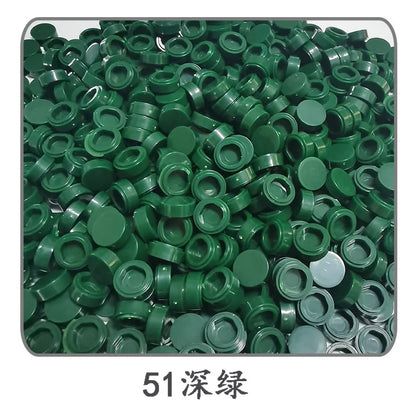 900pcs 52 Colors City Building Blocks Flat Tile 1x1 Round Bricks DIY Enlighten Blocks Parts 98138 Blocks for Children Boys Girls