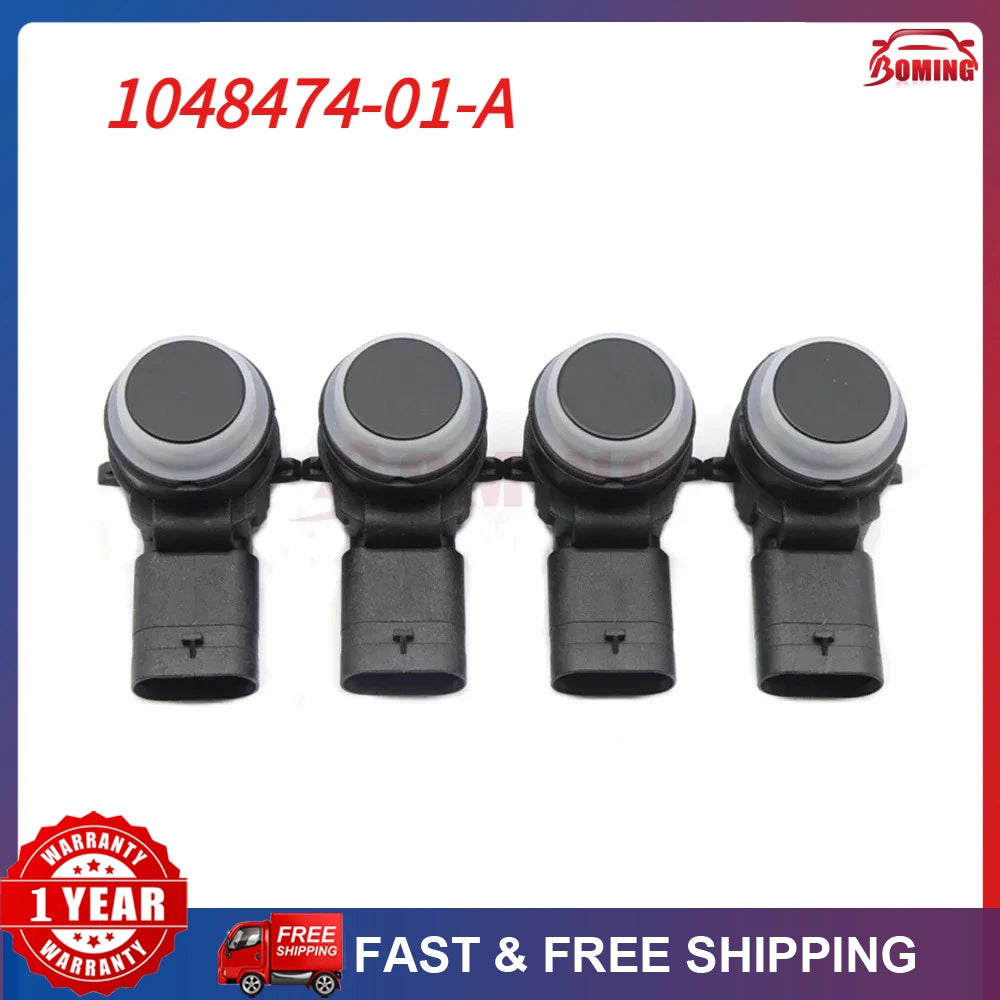 NEW Car Black Front Ultrasonic Backup Bumper Assist Radar PDC Parking Sensor 1048474-01-A for Tesla Model S X 15-21 0263033324