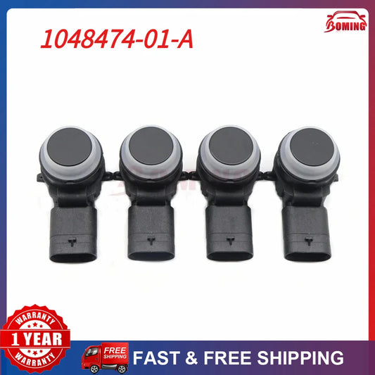 NEW Car Black Front Ultrasonic Backup Bumper Assist Radar PDC Parking Sensor 1048474-01-A for Tesla Model S X 15-21 0263033324
