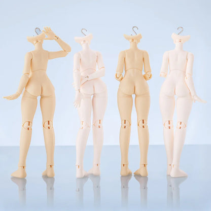 1/12 Scale BJD Doll Girl Body 14.5cm Kawaii Doll Model Anime Action Figure White Normal Skin Movable Joints for OB11 P10 GSC