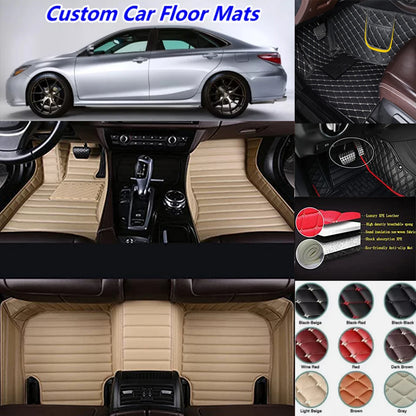3D PU-leather Waterproof Custom Car Floor Mats For Toyota RAV4 2005-2025 Years Auto Carpets Coche Accessorie Liners