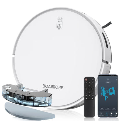 Robot Vacuum Cleaner Combo Mop With 6500PA Smart Wireless APP Control Floor Sweeping Machine  Self-Charging For Home Robotic