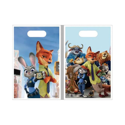 NEW Zootopia Party Favor Zootopia 2 Birthday Decoration Judy Nick Gary Party Supplies Zootropolis Coil Notebook Box Bag Card Kid