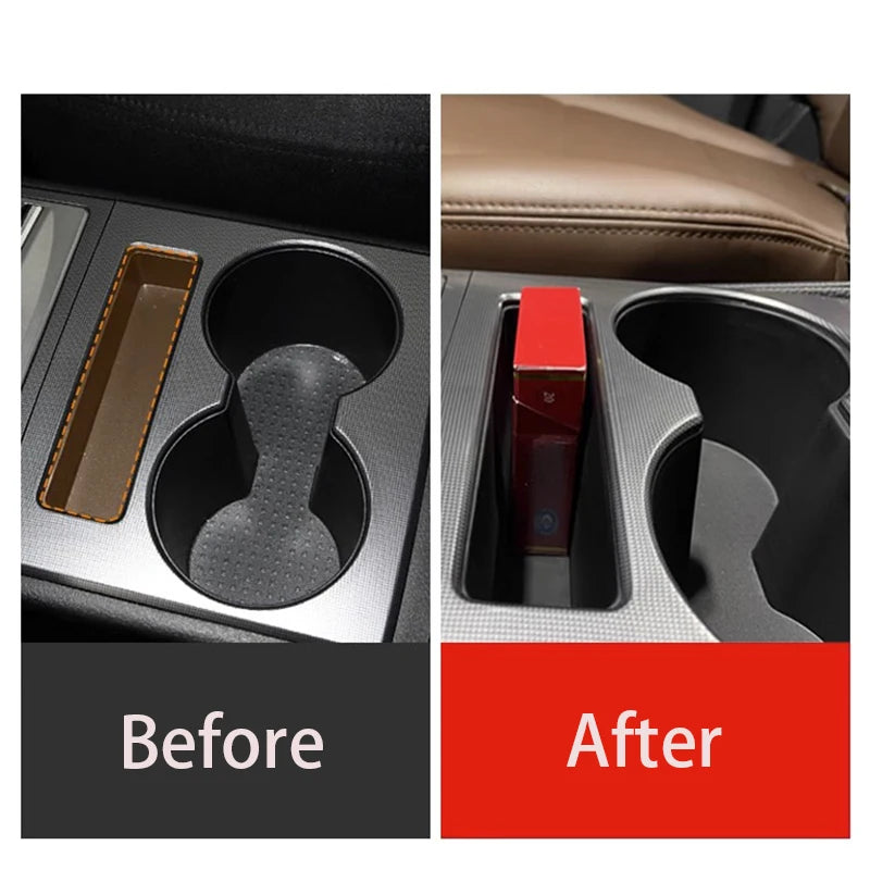 With USB water cup holder for V73 V75 V77 Mitsubishi Pajero 3 console box cup holder shogun Montero interior