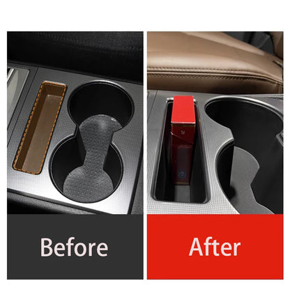 With USB water cup holder for V73 V75 V77 Mitsubishi Pajero 3 console box cup holder shogun Montero interior