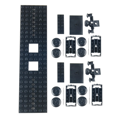 Technical Parts Train Motor 88002 MOC Pack Power Functions Battery Box Tracks Top Base Plate for Legoeds EV3 91994 74784 2871