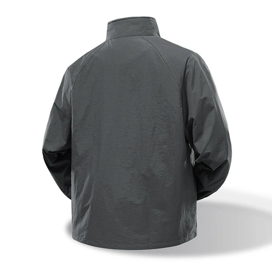 Spring and Autumn new workwear jacket men's elastic waterproof outdoor assault jacket stand collar jacket nylon windbreaker high