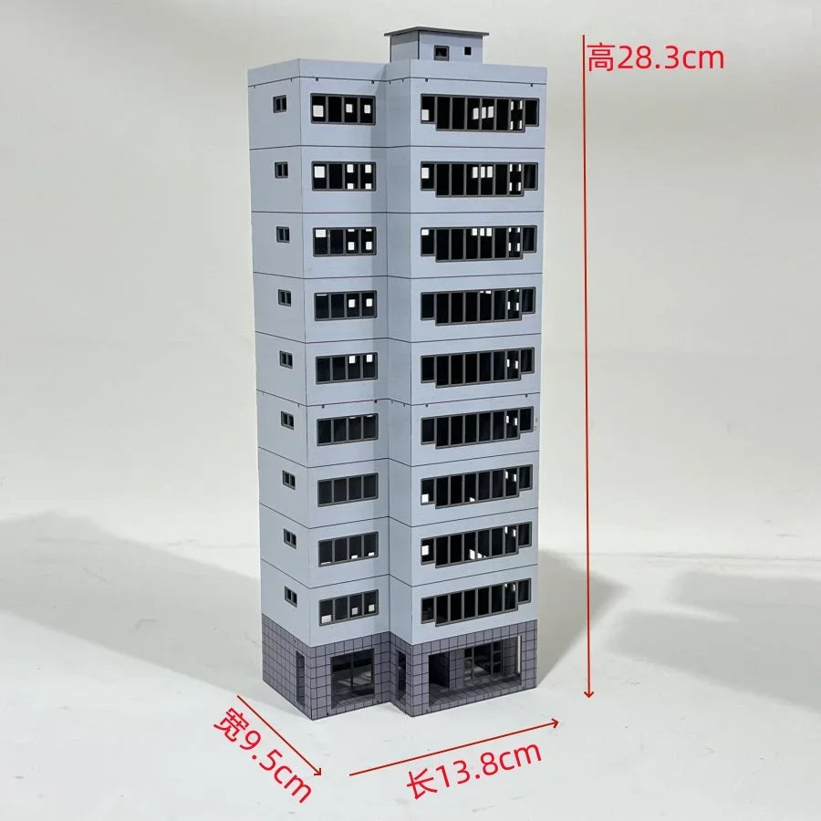 HO Scale 1/87 City Sand Table Train Scene Plastic Assembly Building Model Diy  Toy