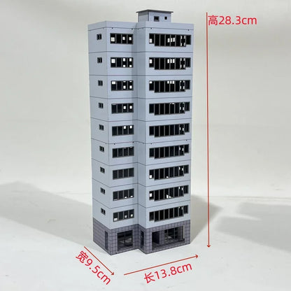 HO Scale 1/87 City Sand Table Train Scene Plastic Assembly Building Model Diy  Toy