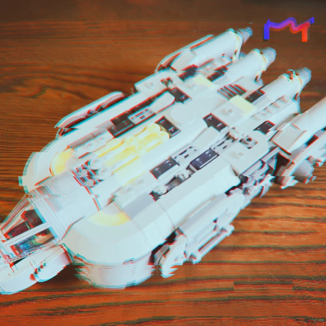 2026 Moc Anzellan Spacecraft Bricks Building Blocks Compatible 701pcs Starship Dispaly Model Birthday Gifts for Adults Toys