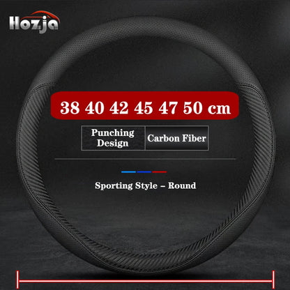 38CM 40CM 42CM 45CM 47CM Car Truck Extra Large Artificial Leather Steering Wheel Braid Cover Universal Auto Interior Accessories