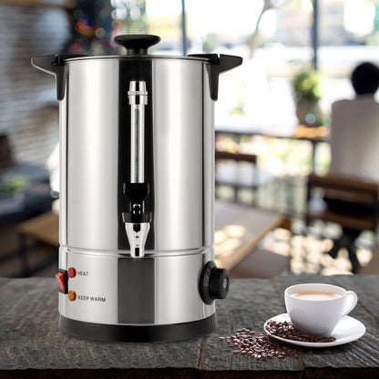 5L Stainless Steel Coffee Urn 1kw Electric Coffee Maker Adjustable Temperature Hot Water Urn for Tea Hot Chocolate Coffee