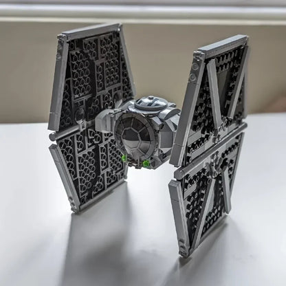 MOC Space War Series Tie Fighter DIY Building Blocks Set Toys Imperial Model Toy for Birthday Gift