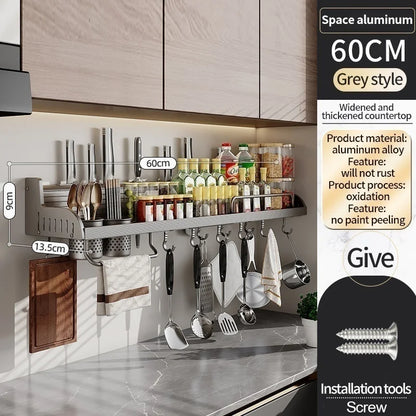 Kitchen Spice Storage Knives Holder Knife Stand Spice Rack Organizer Knives Holder Spoon and Chopsticks Rest Hanging Organizers