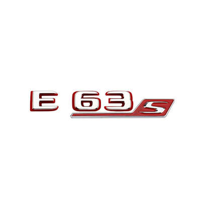 2024 New style Two tone Letters Numbers Emblem E43 E53 E63s for Car Fender Trunk Rear W212 W213 W214 Sticker