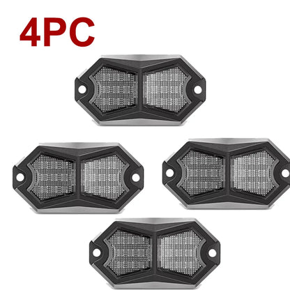 Exterior Atmosphere Light Auto Bottom Light Lamp Underbody Led Neon Lights 18 LED Car Truck LED Rock Light 12V 24V Van Lorry