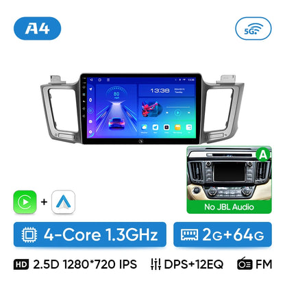 Ainavi Car Radio For Toyota RAV4 2012 2013 2015 2016 2017 2018 2019 XA40 Carplay Android Auto Car Multimedia HDMI DSP 48EQ 2 DIN