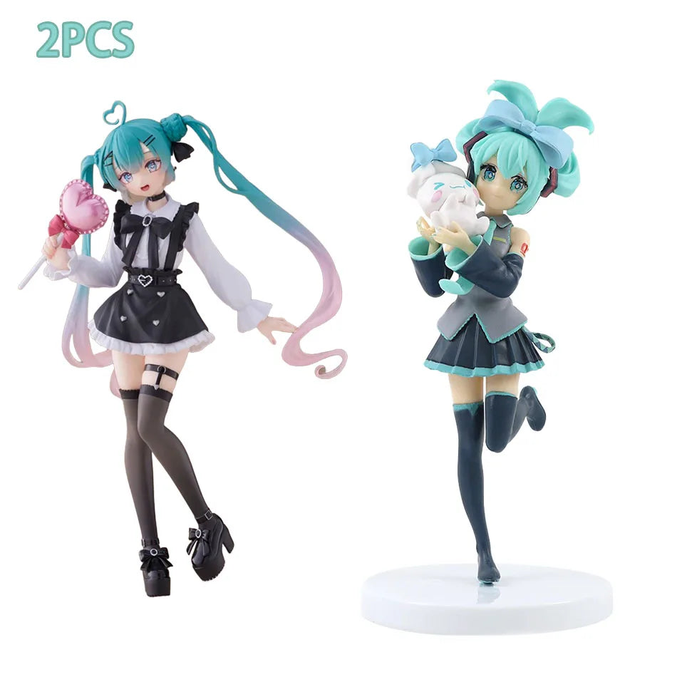 Hot Kawaii Girl Hatsune Miku Anime Figure Fashion Subclture Miku Action Figure Christmas Gift PVC Collection Model Doll Toys
