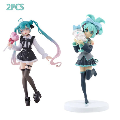 Hot Kawaii Girl Hatsune Miku Anime Figure Fashion Subclture Miku Action Figure Christmas Gift PVC Collection Model Doll Toys