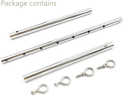 Adjustable Stainless Steel Spreader Bar Set Padded Leather  Kit Adjustable Collar Handcuffs Ankle Cuffs Restraints BDSM Adult