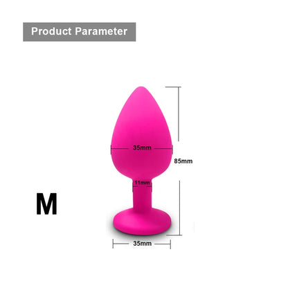 S/M/L Sexy Toys Anal Plug Butt Vibrator Women/Men Soft Silicone Erotic Anal Plug Training Adults Sex Toys for Couple Women Gay