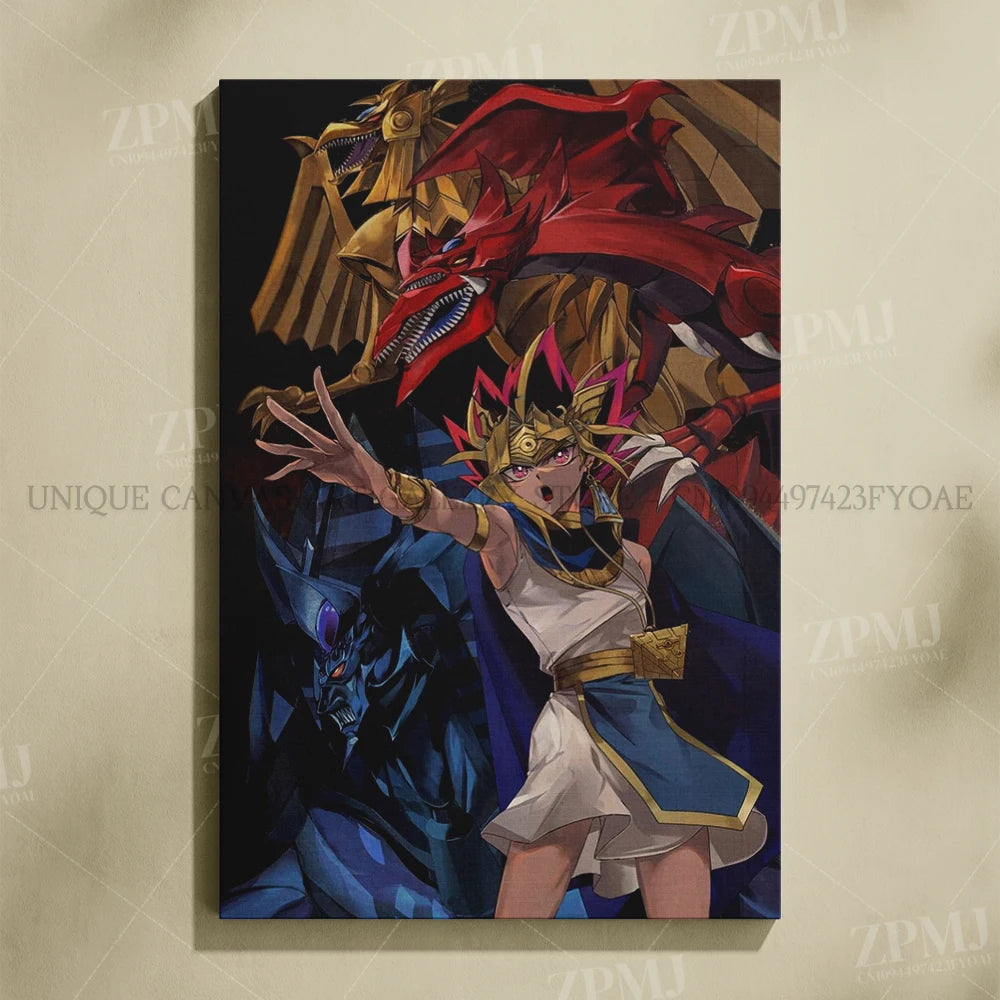 Yu-Gi-Oh! Canvas Pictures Painting Anime Figures Home Decoration Prints Poster For Living Room Frameless Wall Artwork Mural