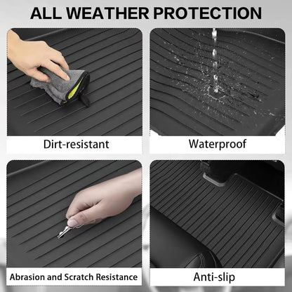 TPE Car Floor Mats for New Tesla Model Y Standard 2025+ Waterproof Cargo Liner Non-Slip Trunk Mats Foot Pads Luggage Mat ModelY