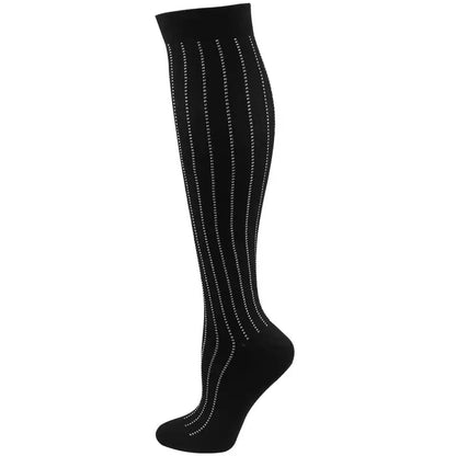 58 Styles Compression Socks 30 Mmhg Heart Star Stripe Socks New Unisex Golfs Tube Thigh Men Outdoor Long Pressure Stockings
