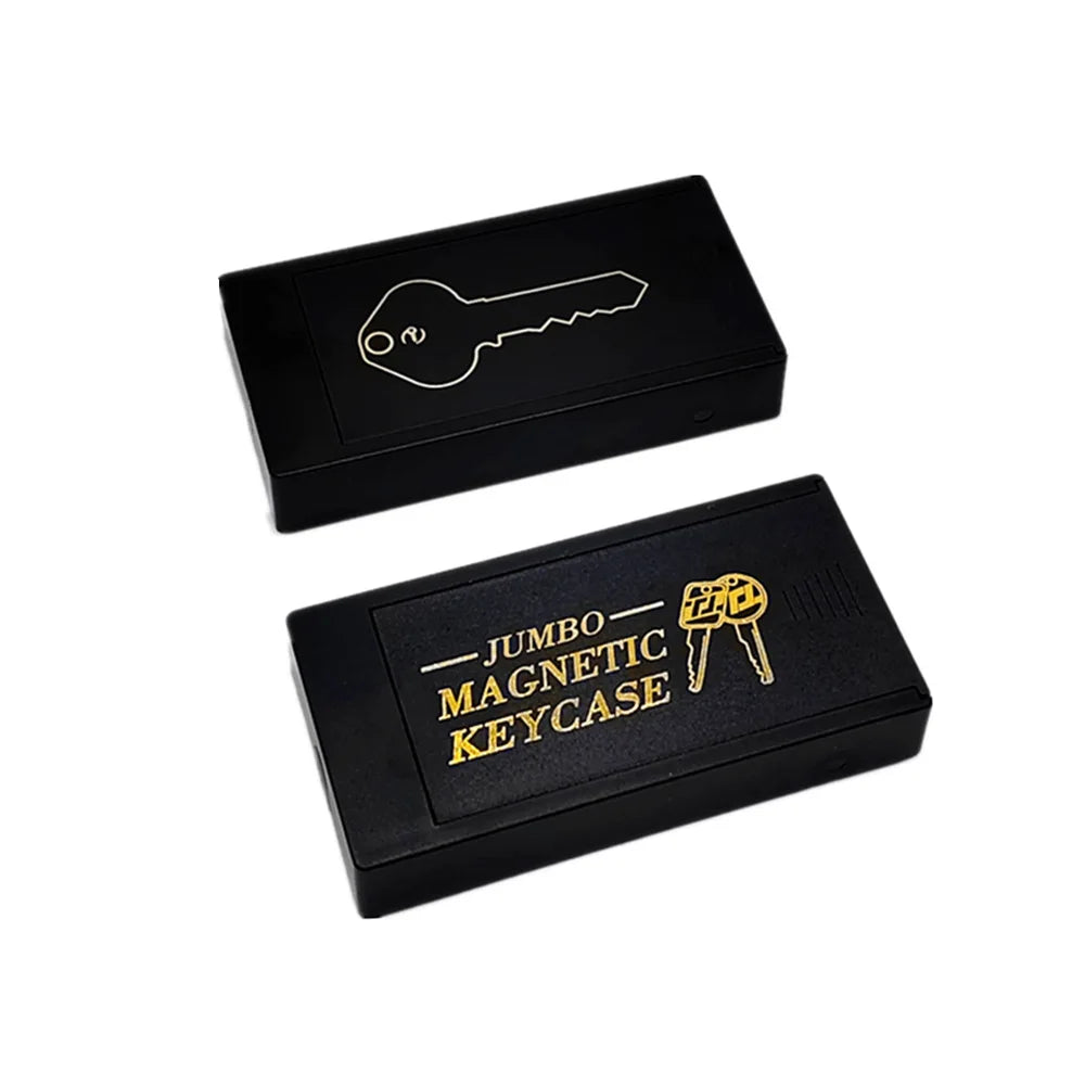 Magnetic Key Holder Under Car - Durable Plastic Spare Key Hider with Strong Magnet for Car/Home/Office - Never Locked Out