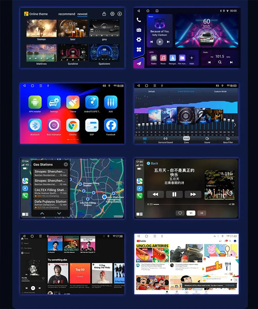 Android 16 QLED Car Radio For Mitsubishi Pajero 4 V80 V90 2006-2024 Autoradio Multimedia Player GPS For Carplay Android Auto bt