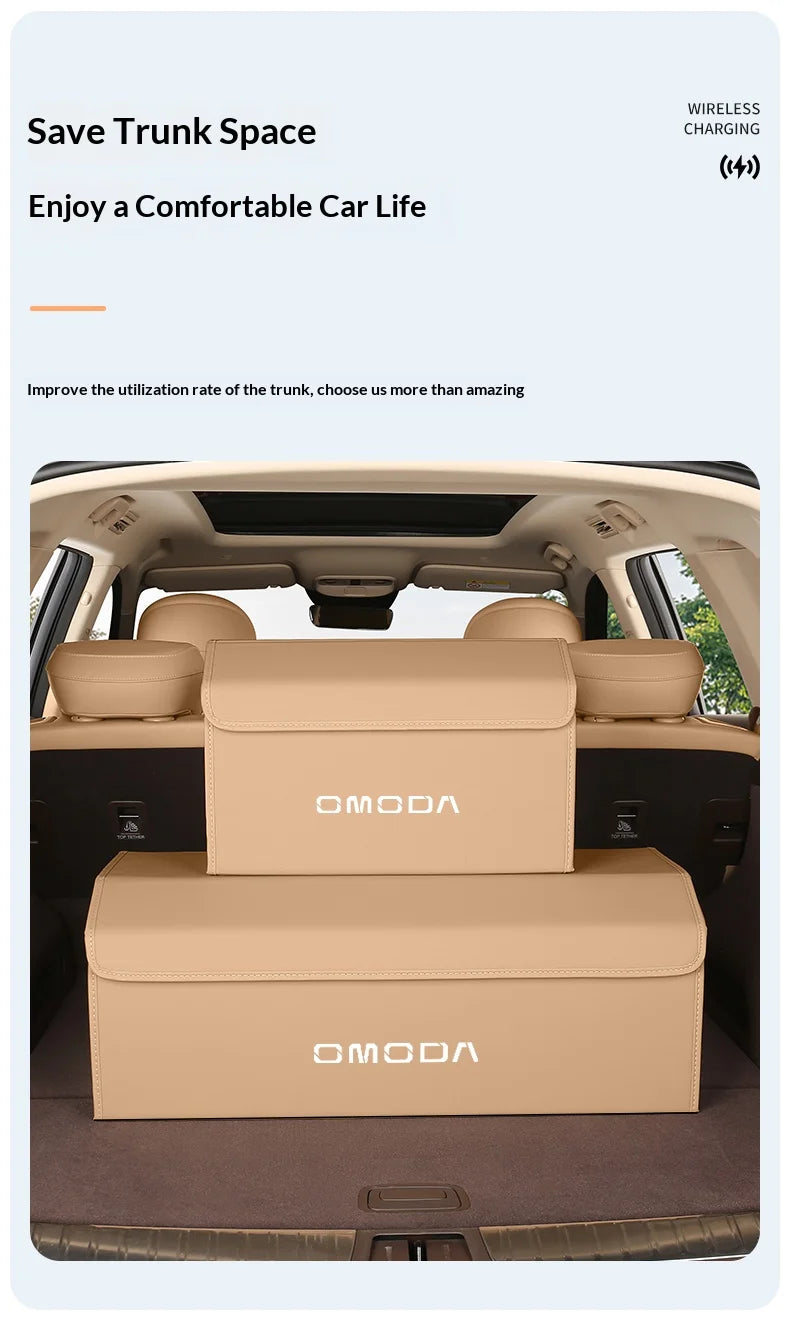 Suitable for Omoda s5 fx 9 EV PHEV C5 E5 C9 7 8plus car trunk storage box folding storage box large capacity storage box