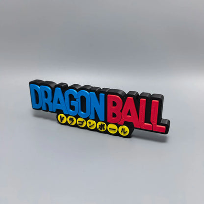Dragon Ball Logo Standing Plaque 3d Printed Creative Anime Model Fridge Magnet Home Desk Decor For Anime Collectors