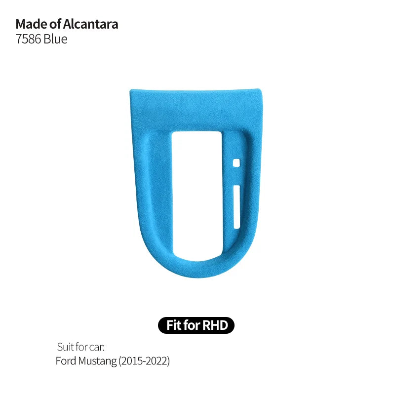 Made of Alcantara For Mustang Car Center Console Gear Shift Panel Trim Sticker and Gear Shift Boot Cover Interior Accessories