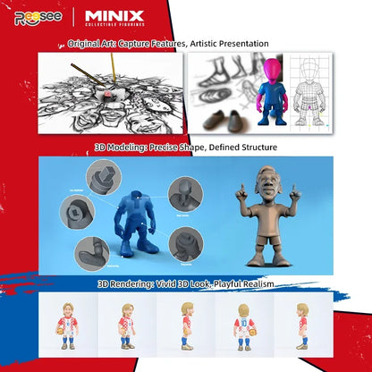 Luka Modrić Action Figure 12cm Croatia National Team Soccer Star MINIX Official Collectible Doll Football Fan Gift