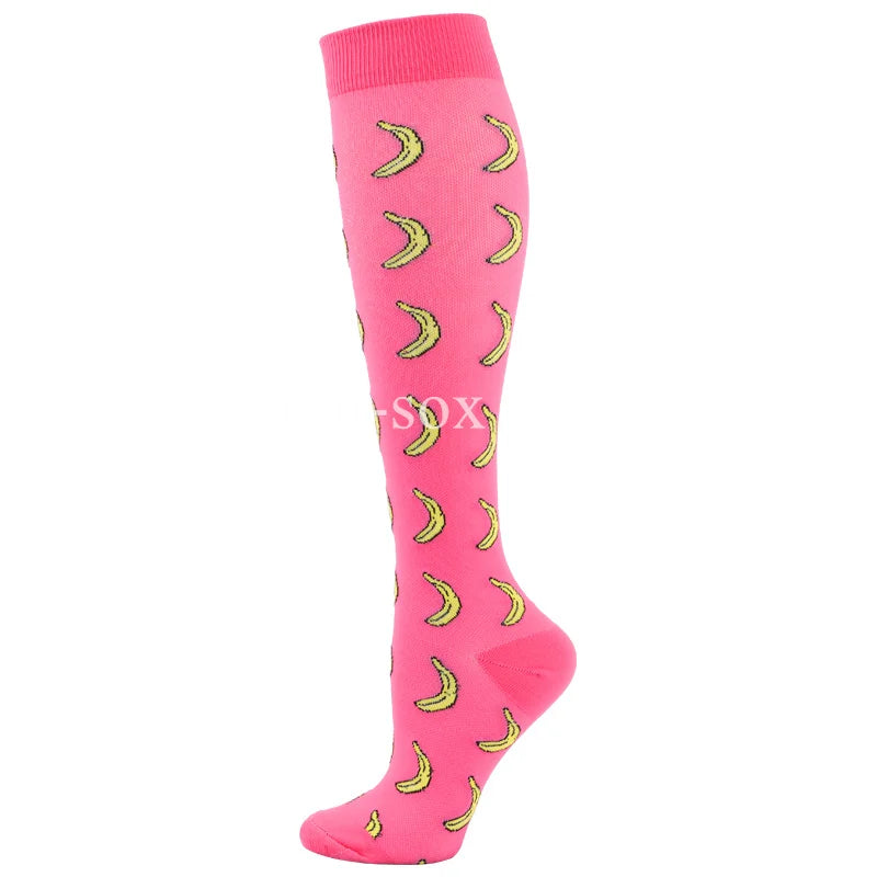 1Pair New Compression Stockings 20-30Mmhg Knee High Sports socks Fit Medical Varicose Veins Pregnant  Edema Diabetes Circulation