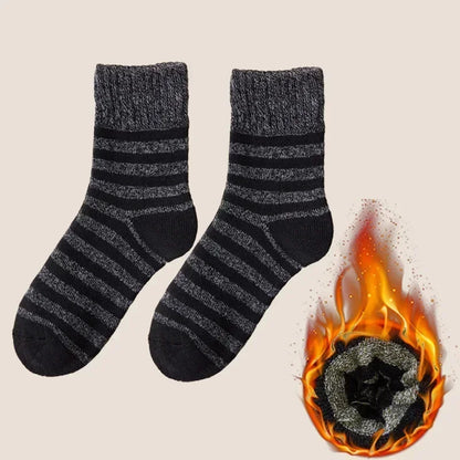 5pairs Winter Merino Wool Socks for Men Super Thick Warm High Quality Harajuku Retro Snow Casual Antifreeze Cashmere Socks Men