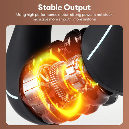 Electric Handheld Body Roller Massager Fascia Gun Deep Tissue Muscle Relaxation Portable Massage Tool for Whole Body Massage