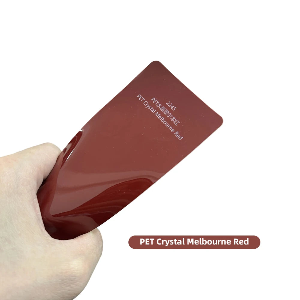 Super Bright Crystal Melbourne Red Full Car Wrap Vinyl PVC PET Auto Body Sticker Color Changing Film Roll Paint Protection 18M