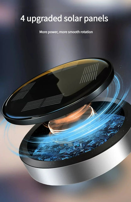 Car Air Solar Helicopter Decoration Alloy Propeller Rotating Auto Flavoring Perfume Diffuser Car Interior Accessories