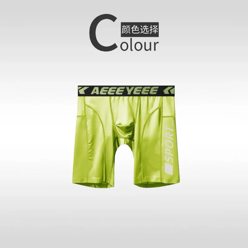 Men's Shorts Compression Running Shorts Quick Dry High Elastic Muscle Fitness Basketball Bottoms Five-Quarter Length Inner Pants