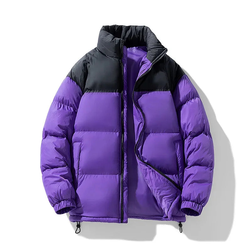 Man Thick Stand Collar Parka Jacket Male Overcoat Outwear Plus Size 4XL Winter Men Casual Windproof Padded Duck Down Parkas Coat