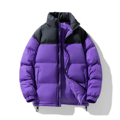Man Thick Stand Collar Parka Jacket Male Overcoat Outwear Plus Size 4XL Winter Men Casual Windproof Padded Duck Down Parkas Coat
