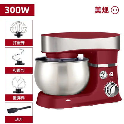 110V/220V Dragon Stand Mixer Small Household Multi-function Dough Kneader Cream Whisker Automatic WWW