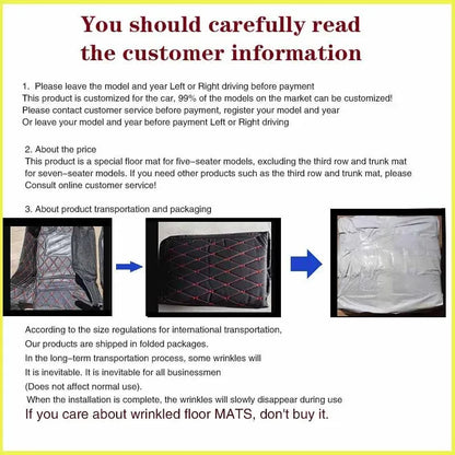 Car Floor Mats 4 Pcs Universal PU Leather Floor Mats Liners For Cars Truck SUV Front Rear Mats Foot Pad Car Accessories
